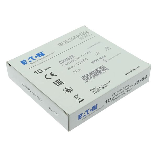 Fuse-link, LV, 25 A, AC 690 V, 22 x 58 mm, gL/gG, IEC image 12