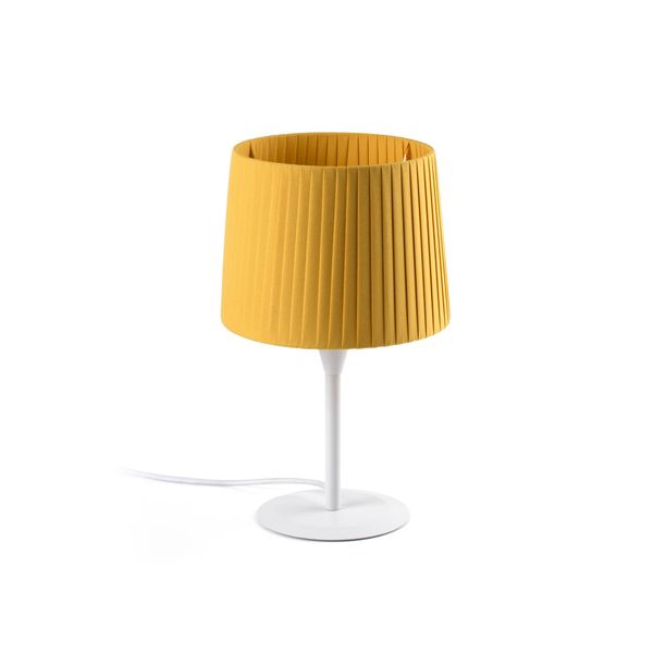 SAMBA WHITE TABLE LAMP E27 ø215*160*ø190 RIBBONED image 1