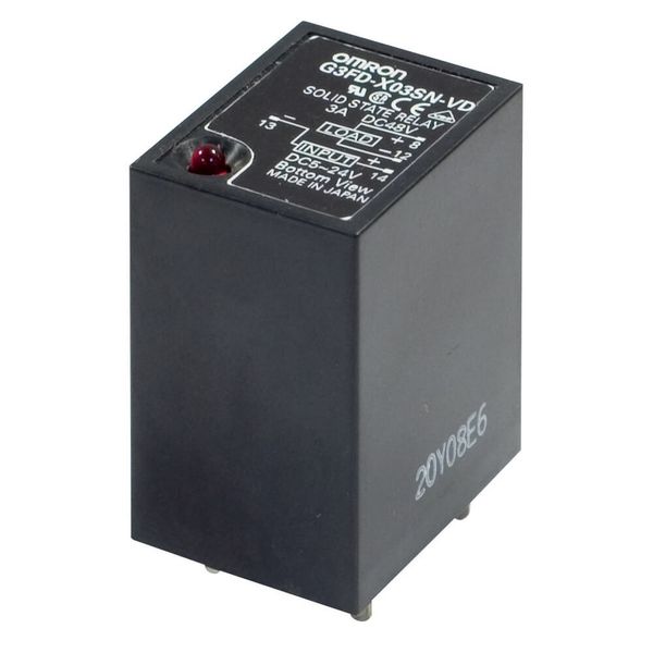 Solid state relay, 100VDC, 2A, plug-in, LED indicator, 200-220 VAC inp G3FD1011G image 2