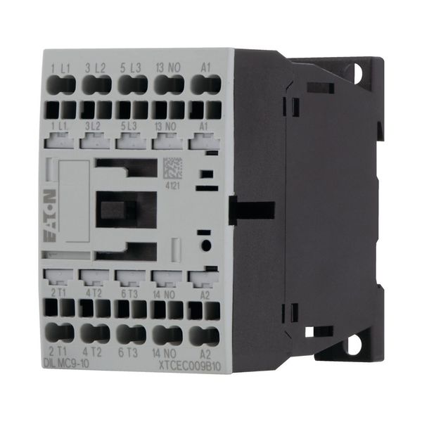 Contactor, 3 pole, 380 V 400 V 4 kW, 1 N/O, 24 V DC, DC operation, Spring-loaded terminals image 8