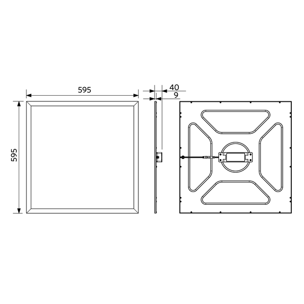 LEDPanelRc-S5 Sq595-30W-10V-830-U19 image 4