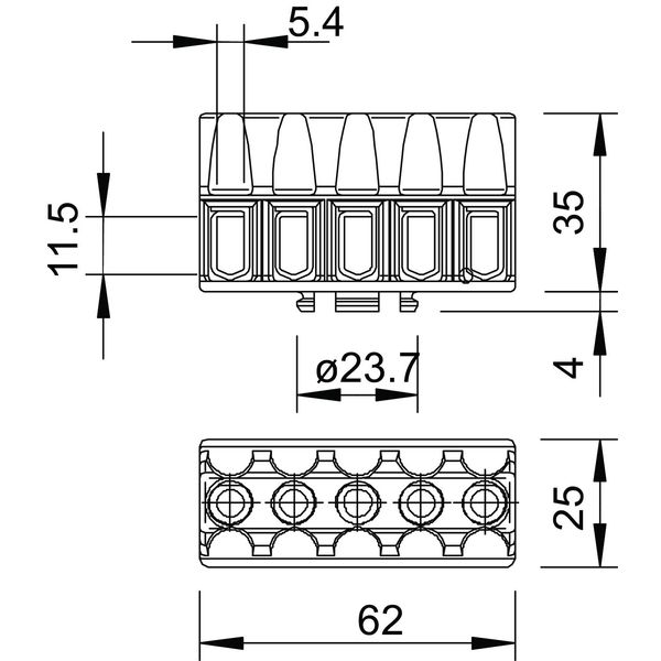 KL-T 02-06 Terminal strip  6mm² image 2