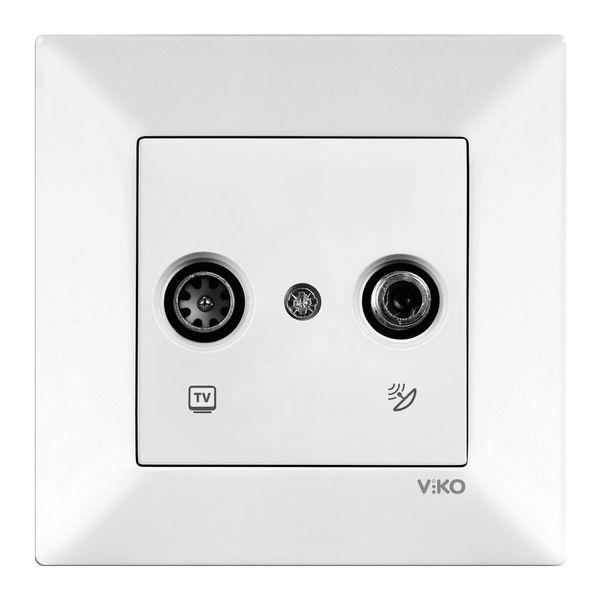 Meridian White Sat Socket Terminated (Sat-TV) image 1