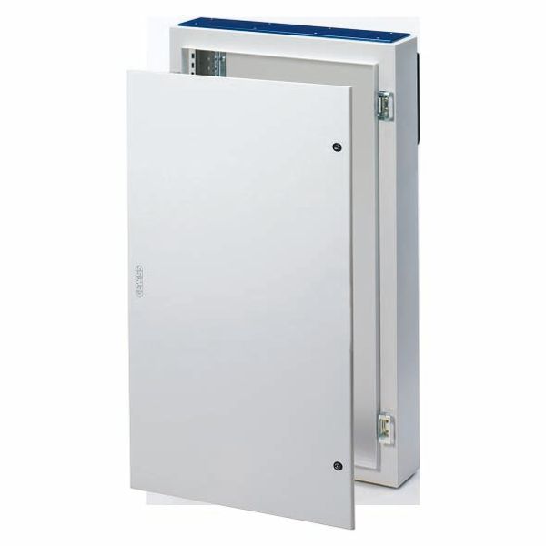 CVX DISTRIBUTION BOARD 160E - SURFACE-MOUNTING - 600x1200x170 - IP55 - WITH SOLID SHEET METAL DOOR - 2 LOCKS - WITH EXTRACTABLE FRAME - GREY RAL7035 image 2