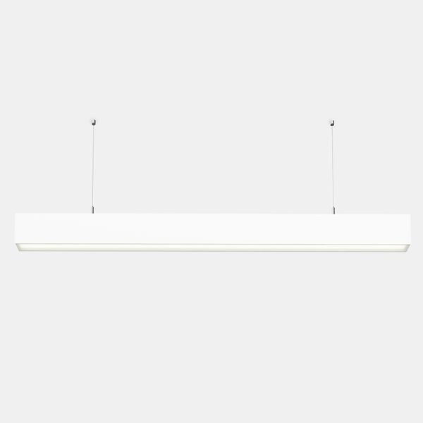 Lineal lighting system Infinite Pro 1136mm Suspended Lens 90º 30.38W LED warm-white 3000K CRI 80 ON-OFF White IP40 4334lm image 1