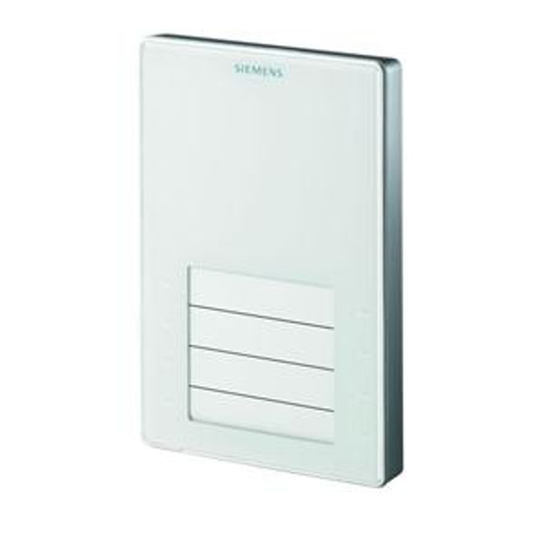 QMX3.P02 - Room operator unit KNX with temperature sensor, configurable touchkeys, LED display, white image 2