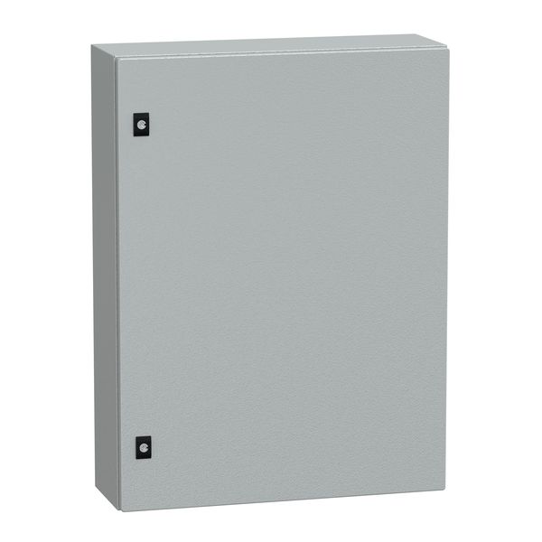 Spacial CRN plain door w/o mount.plate. H800xW600xD200 IP66 IK10 RAL7035.. image 1