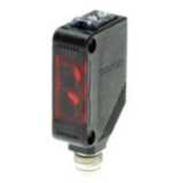 Photoelectric sensor, rectangular housing, red LED, diffuse, narrow be image 2