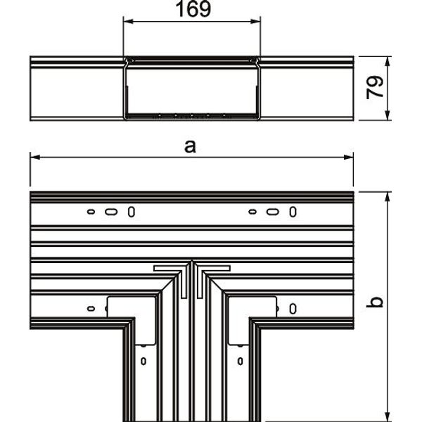 WDK T80170LGR T piece  400x170x80 image 2