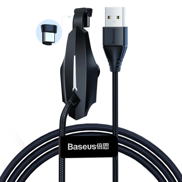 Cable USB2.0 A plug - USB C plug 1.2m with suction cup black BASEUS image 4