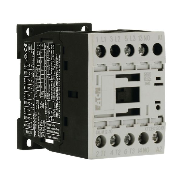 Contactor, 3 pole, 380 V 400 V 5.5 kW, 1 N/O, 220 V 50/60 Hz, AC operation, Screw terminals image 10