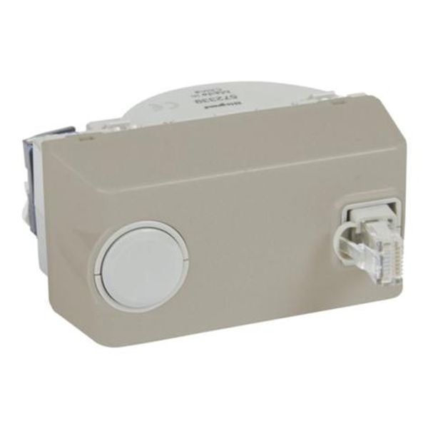 Arteor™ - RJ45 socket category 6 UTP with retractable cord 4 modules Champagne image 1