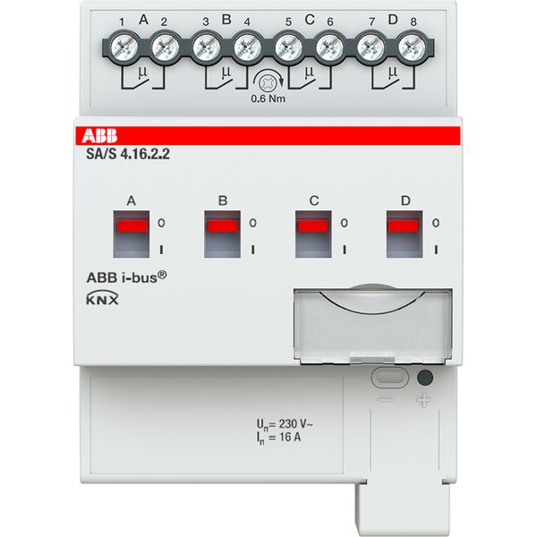 SA/S4.16.2.2 Switch Actuator, 4-fold, 16 A, MDRC image 2