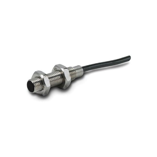 Proximity switch, E57 Miniatur Series, 1 NC, 3-wire, 10 - 30 V DC, M8 x 1 mm, Sn= 1 mm, Flush, NPN, Stainless steel, 2 m connection cable image 4