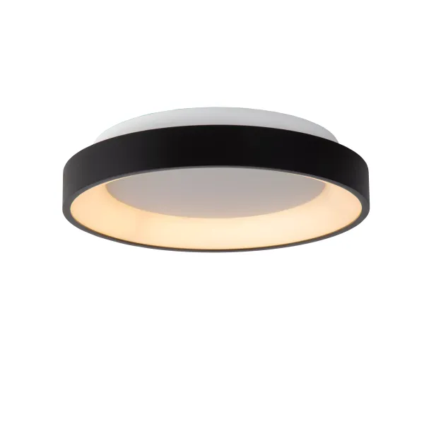 Lucide VIDAL - Flush ceiling light - Ø 28 cm - LED Dim. - 1x20W 2700K - Black image 1