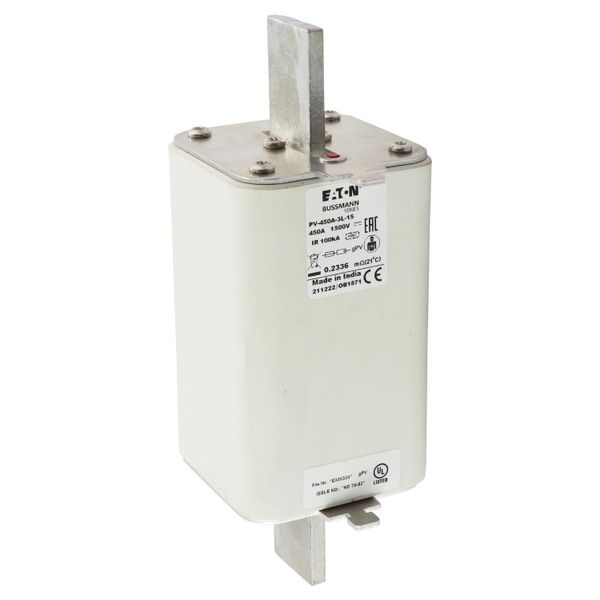 PV-450A-3L-15 FUSE 450A 1500V 3L PV W/IND image 8