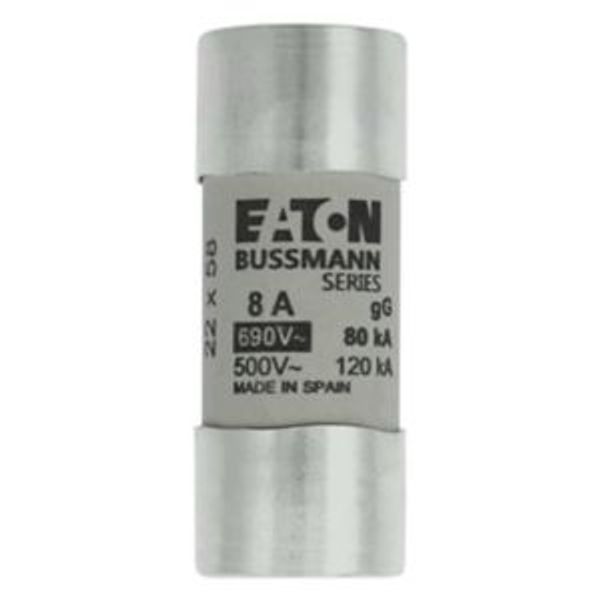 Fuse-link, LV, 8 A, AC 690 V, 22 x 58 mm, gL/gG, IEC image 4