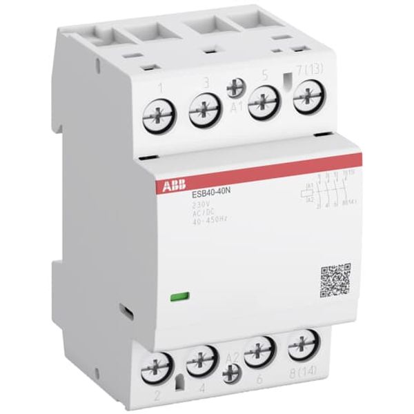 ESB40-40N-05 Installation Contactor (NO) 40 A - 4 NO - 0 NC - 240 V - Control Circuit 400 Hz image 2