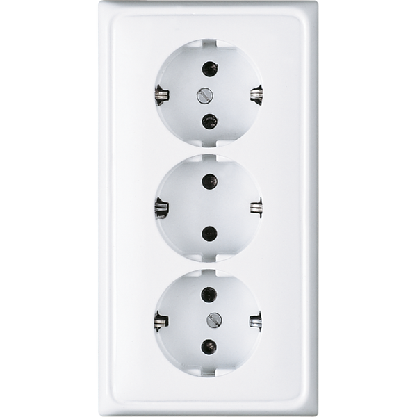 3-gang SCHUKO- socket CD523WW image 4