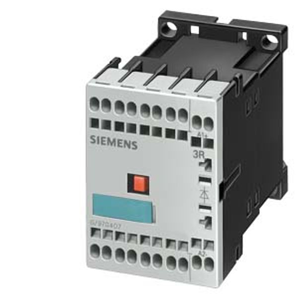 Power contactor, AC-3 12 A, 5.5 kW / 400 V 1 NO, 24 V DC 0.85-1.85*Us 3-pole, Size S00 1.4 W, Spring-type terminal  3RT1017-2VB41 image 1