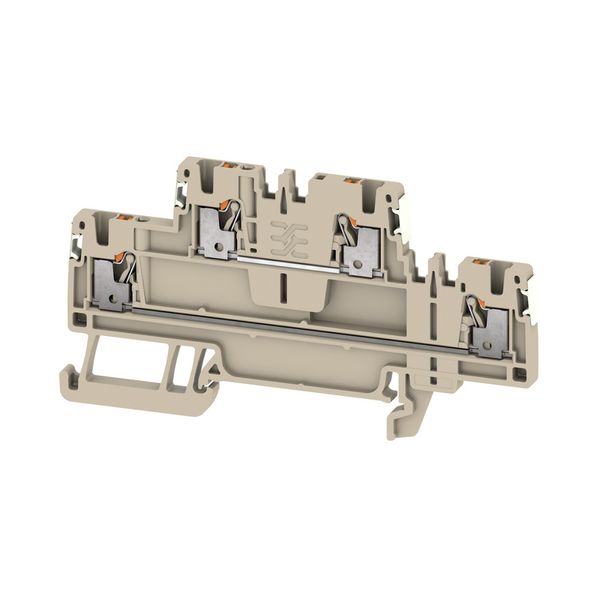 Feed-through terminal block, PUSH IN, 1.5 mm², 500 V image 1