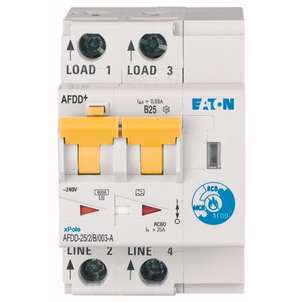 Arc Fault Detection Device, 2p, B, 25 A, 30 mA, type A image 1