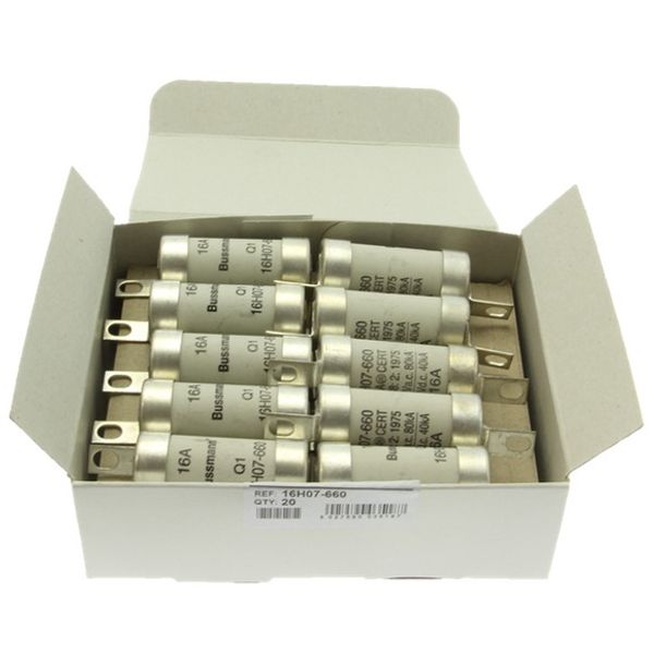 Fuse-link, low voltage, 16 A, AC 660 V, DC 250 V, BS88/A2, 22 x 82 mm, gL/gG, BS image 1