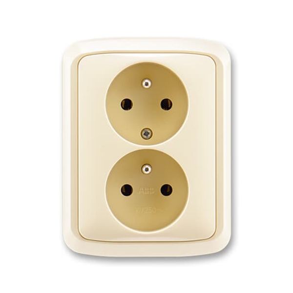 5583A-C02357 C Double socket outlet with earthing pins, shuttered, with turned upper cavity, with surge protection image 39