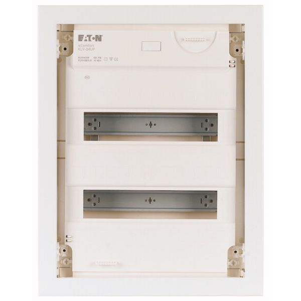 Compact distribution board-flush mounting, 2-rows, flush sheet steel door image 2