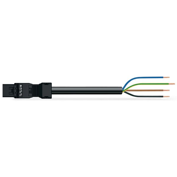 pre-assembled connecting cable Eca Plug/open-ended black image 1