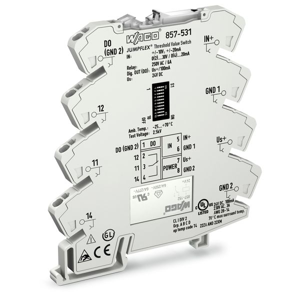 Threshold value switches Analog values 1 changeover contact light gray image 1