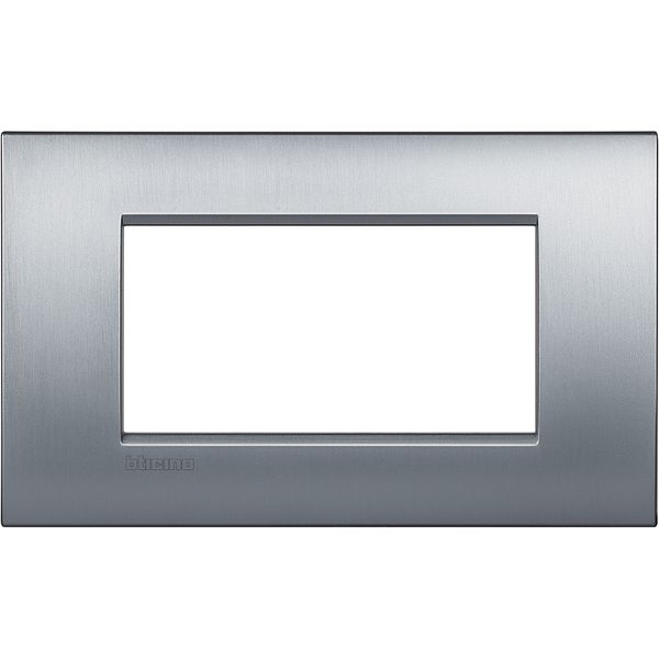 LL - cover plate 4P brushed chrome image 1