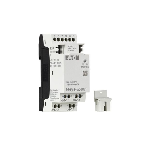 I/O expansion, For use with easyE4, 100 - 240 V AC, 110 - 220 V DC (cULus: 100-110 V DC), Inputs expansion (number) digital: 4, screw terminal image 17