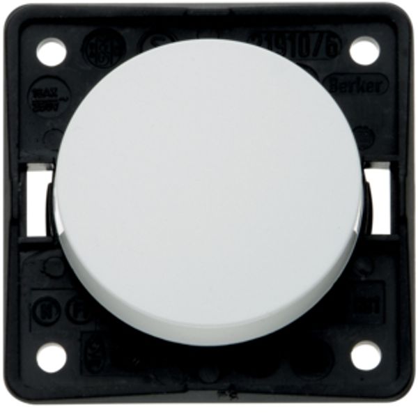 On/off switch, Integro - Design Flow/Pure, polar white glossy image 1