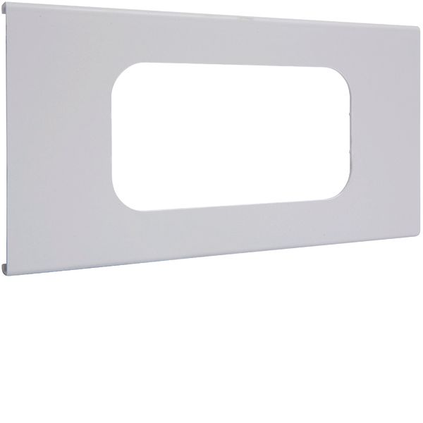 Pre-cut lid 2gang, FB 60130, light grey image 1