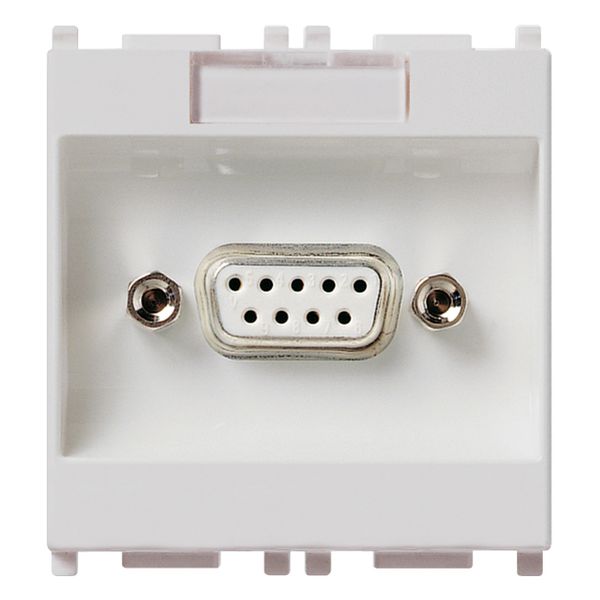 9P D SUB socket connector Silver image 1