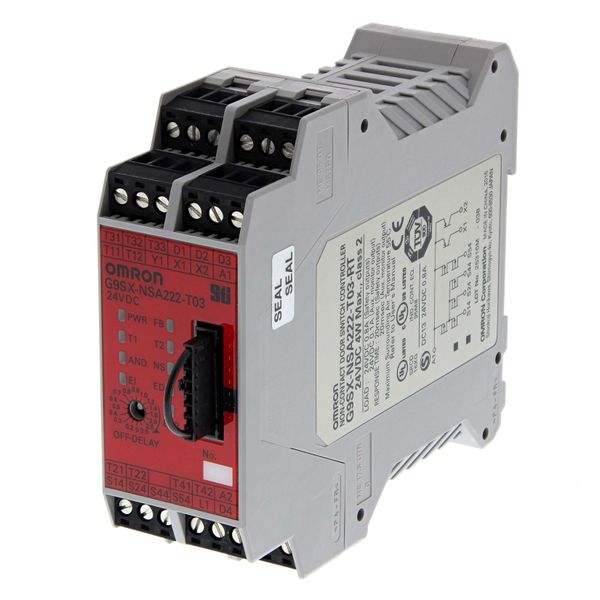 Non Contact door switch controller for D40A,  2 instantaneous, 2 timed image 2