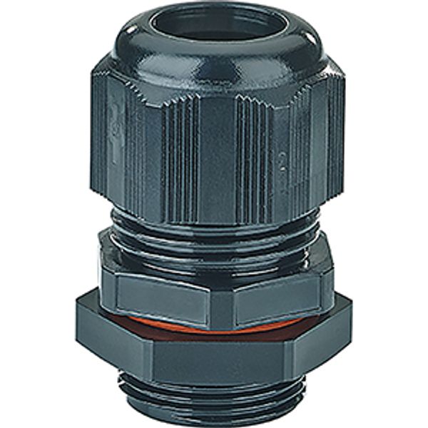 Cable gland Atex, IP66, M25, Black, Ex zone 2 and 22 image 2