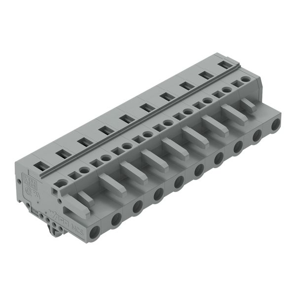 1-conductor female connector CAGE CLAMP® 2.5 mm² gray image 1