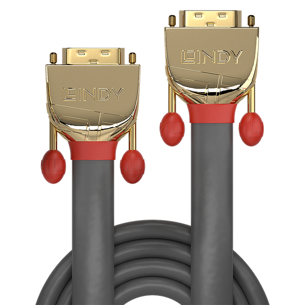 15m DVI-D SLD Dual Link Cable, Gold Line image 4