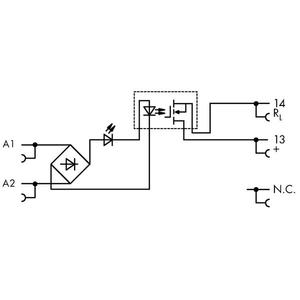857-728 Solid-state relay module; Nominal input voltage: 230 V AC/DC; Output voltage range: 0 … 30 VDC image 7