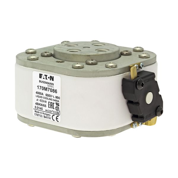 Fuse-link, high speed, 4000 A, AC 600 V, size 4, 105 x 120 x 67 mm, aR, IEC, UL, single indicator image 8