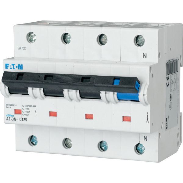 Miniature circuit breaker (MCB), 40A, 3pole+N, type D characteristic image 5