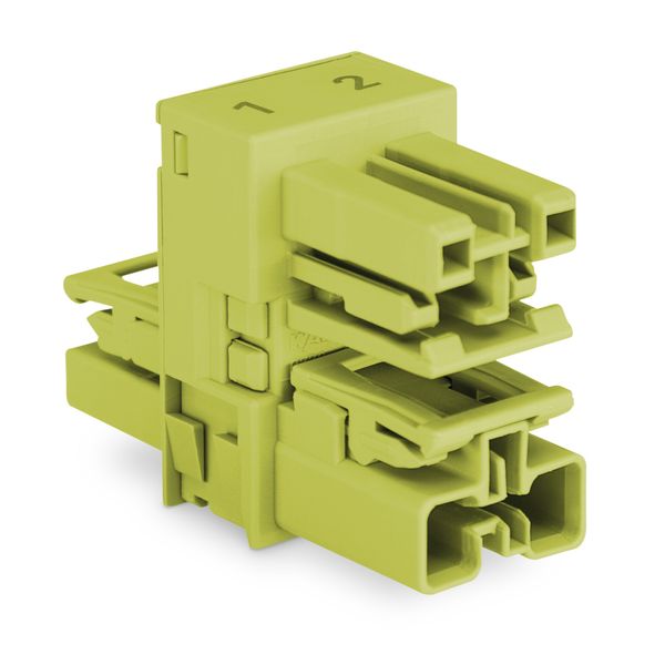 h-distribution connector 2-pole Cod. B light green image 1