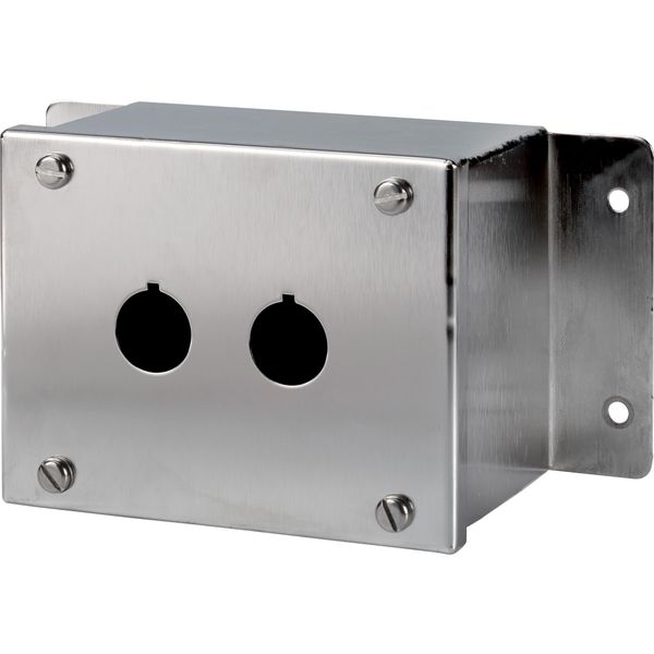 Surface mounting enclosure, stainless steel, 2 mounting locations image 4