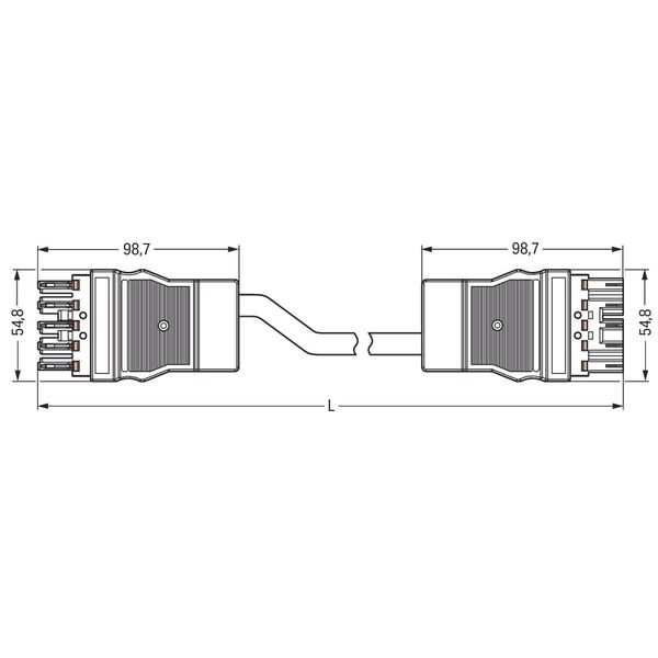 pre-assembled connecting cable Eca Plug/open-ended light green image 4