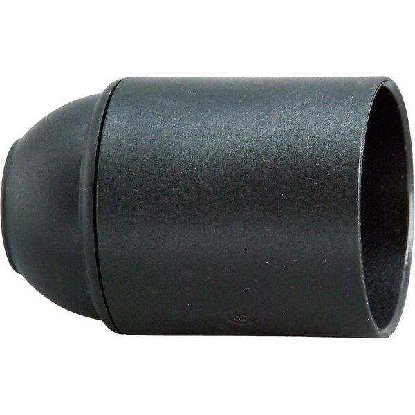 Plastic lampholder E27 black image 1