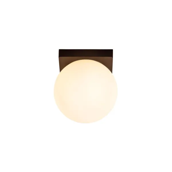 Lucide TASSA - Bathroom Wall Lamp - Ø 13.5 cm - LED Dimming. - 1x9.6W 1800K/3000K - Black image 1