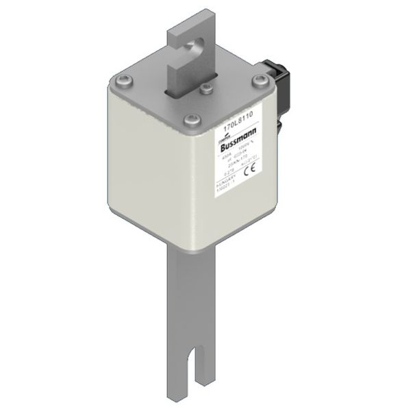 Fuse-link, high speed, 450 A, AC 1000 V, Size 2, 61 x 75 x 168 mm, aR, IEC, single indicator image 2