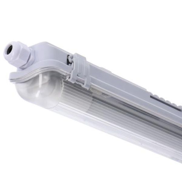 LED TL Luminaire with Tube - 1x18W 120cm 2160lm 4000K IP65 image 1